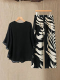 Chill Mode Co-Ord Set Half Sleeve T-shirt & Straight Leg Pant