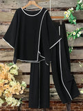 Chill Mode Co-Ord Set Half Sleeve T-shirt & Straight Leg Pant