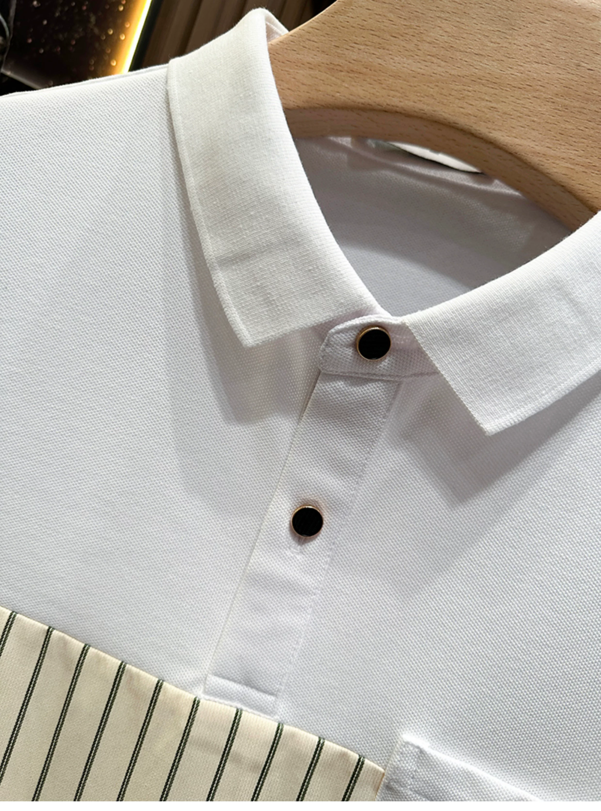 Striped Vault Accent Polo T-Shirt