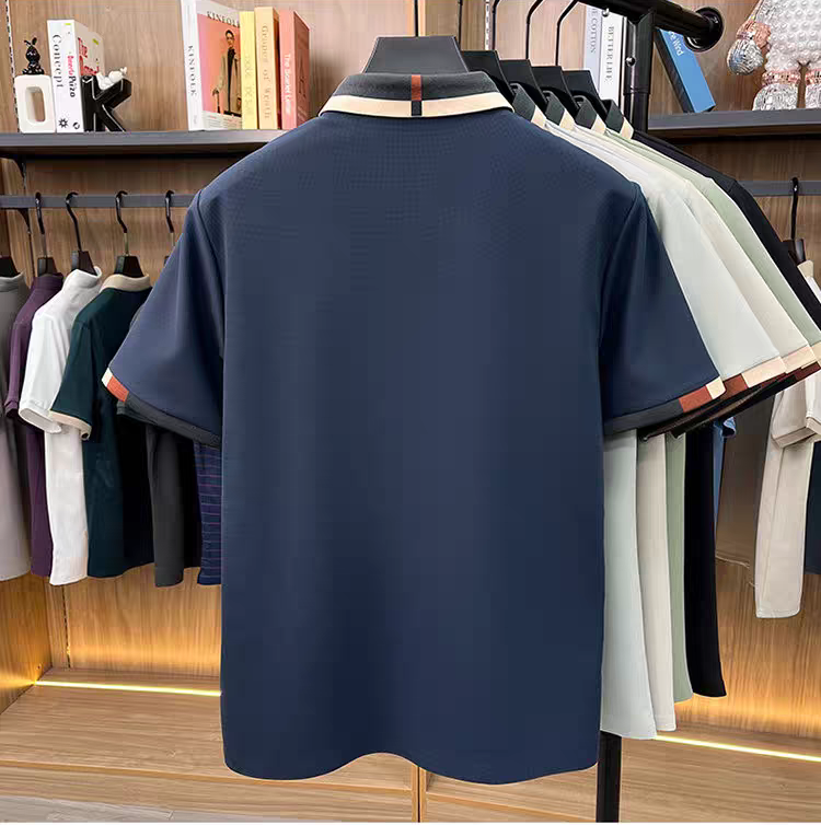 Regent Plaid-Trim Polo T-Shirt