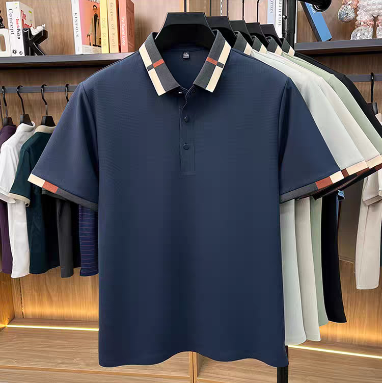 Regent Plaid-Trim Polo T-Shirt
