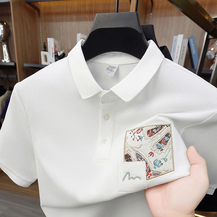 Baroque Crest Pocket Polo T-Shirt