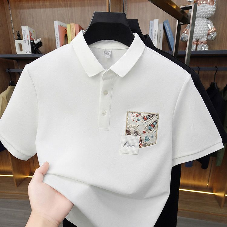 Baroque Crest Pocket Polo T-Shirt