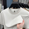 Refined Edge Contrast Crewneck Tee