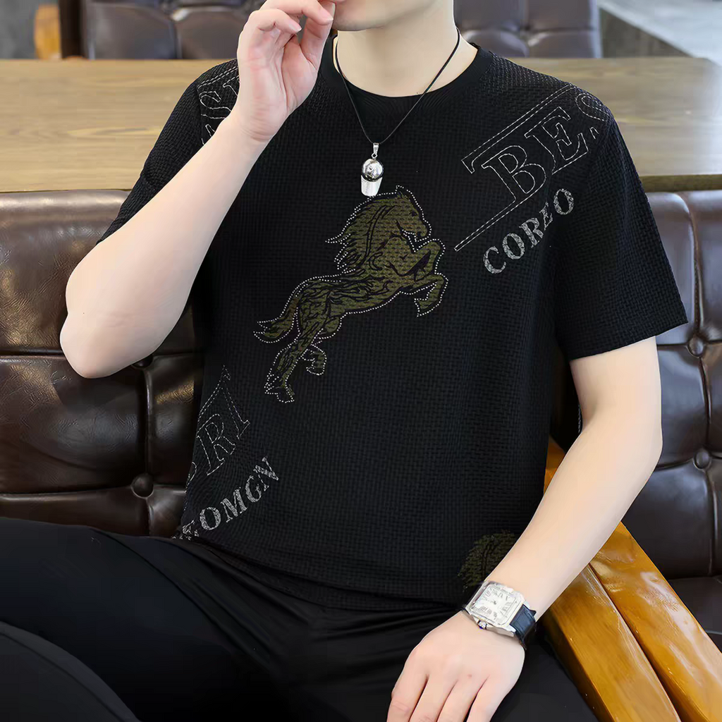 Ivory Ember Stallion Weave T-Shirt