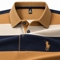 Heritage Crest Rugby Stripe Polo T-Shirt