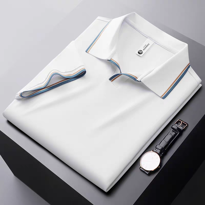 Goamen Premium Contrast Collar Polo T-Shirt