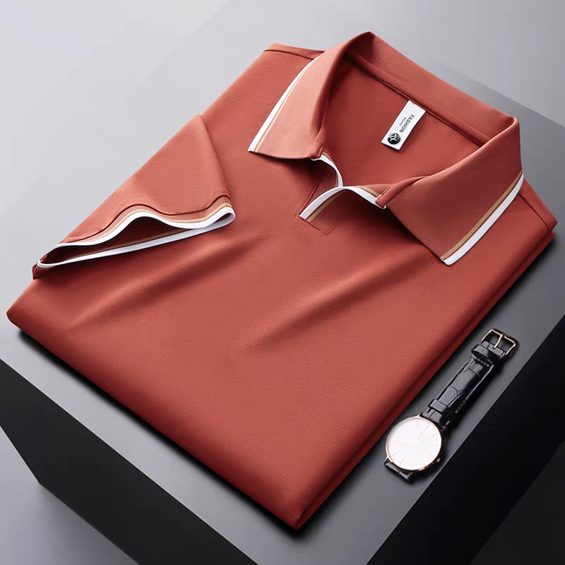 Goamen Premium Contrast Collar Polo T-Shirt