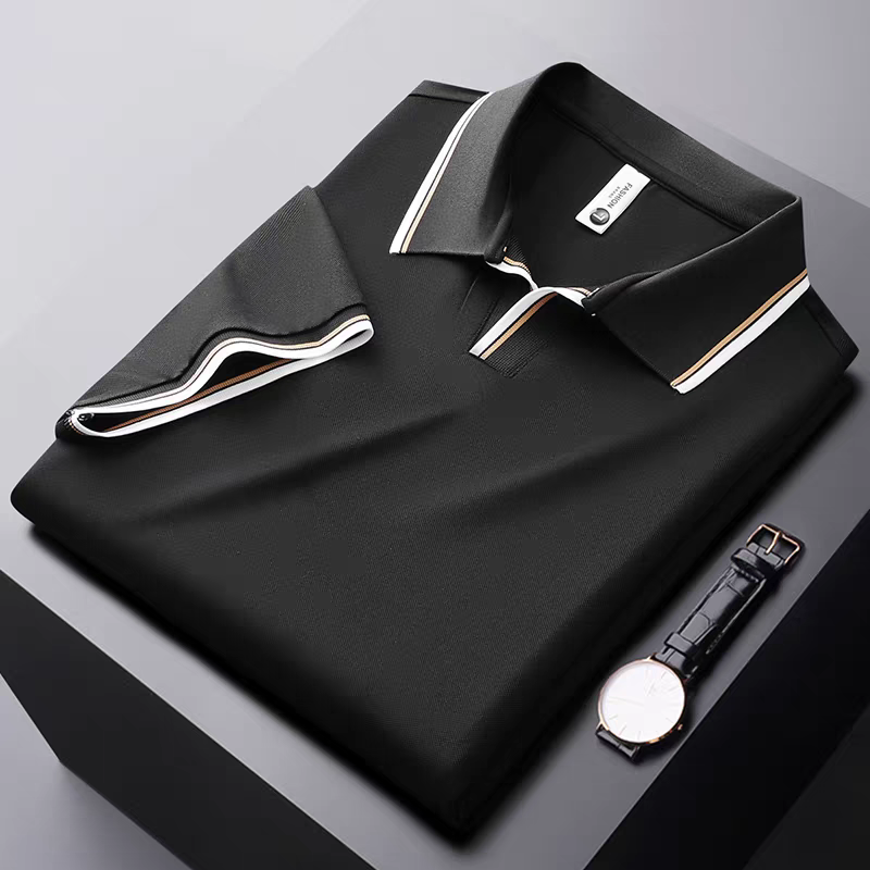 Goamen Premium Contrast Collar Polo T-Shirt