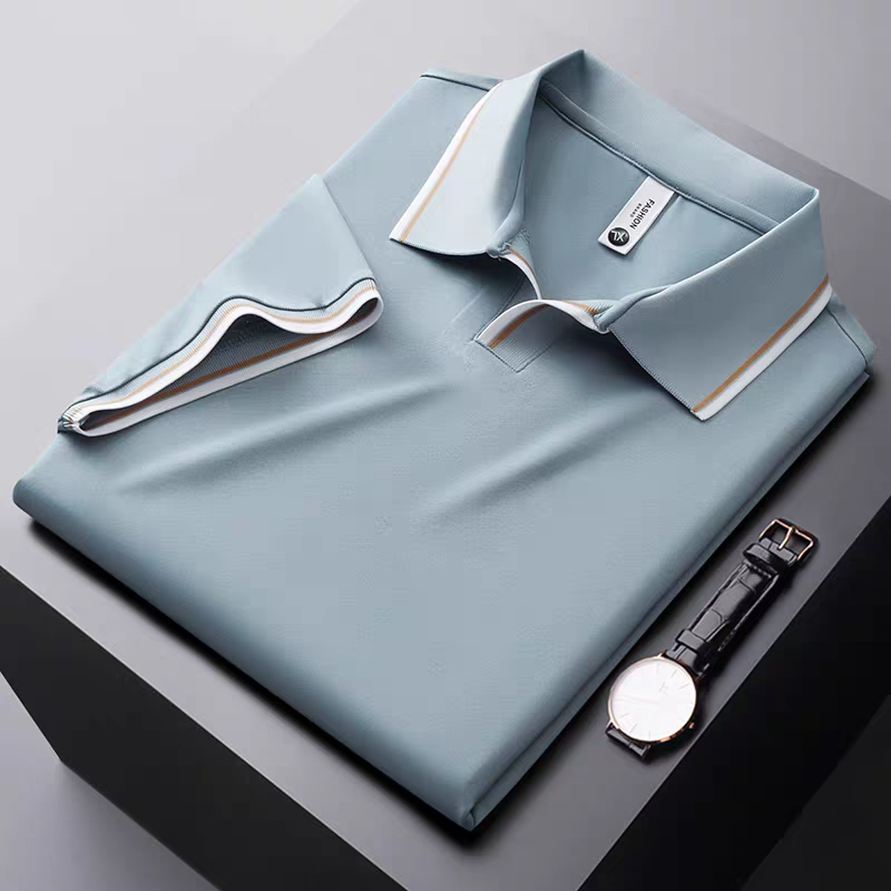 Goamen Premium Contrast Collar Polo T-Shirt