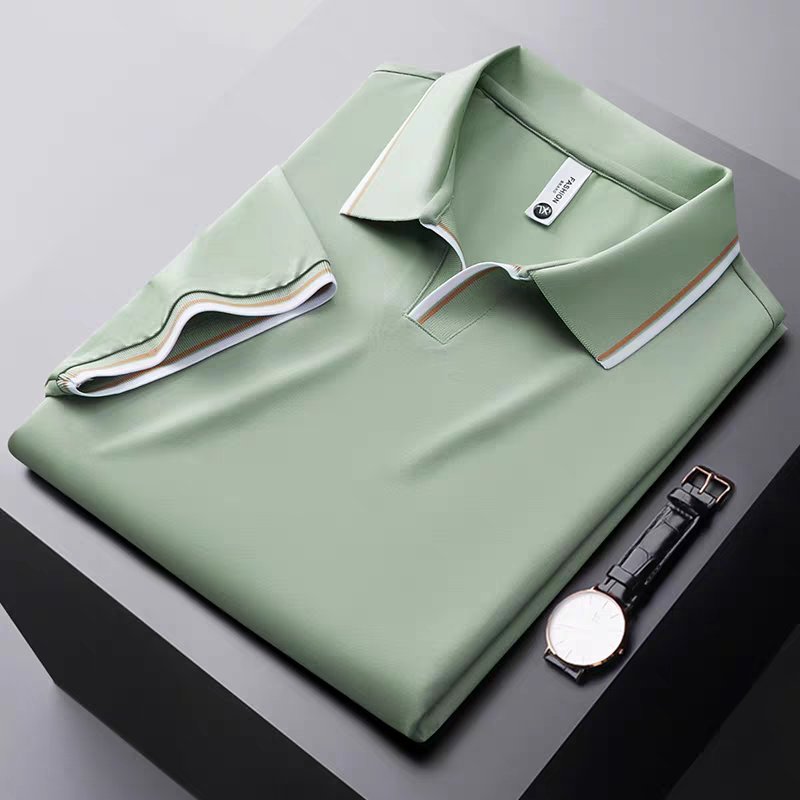 Goamen Premium Contrast Collar Polo T-Shirt