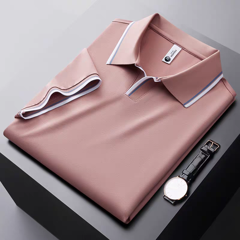 Goamen Premium Contrast Collar Polo T-Shirt