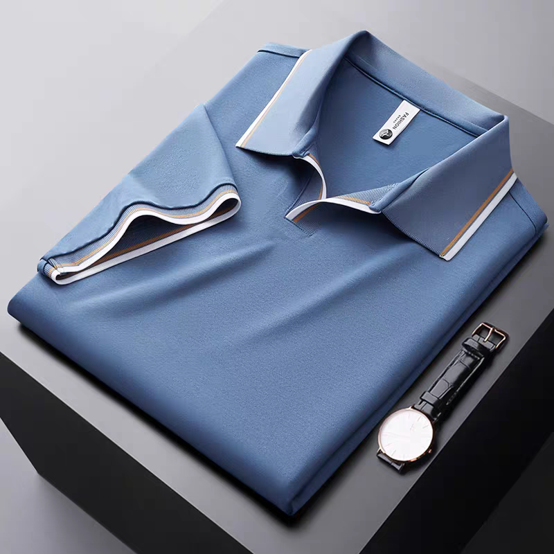 Goamen Premium Contrast Collar Polo T-Shirt