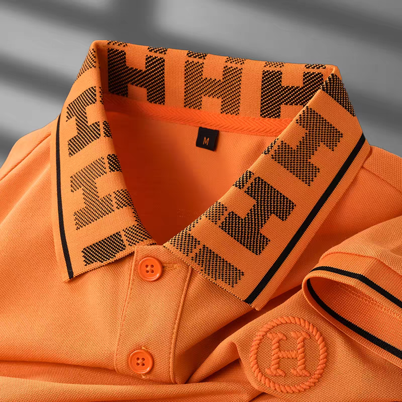 Goamen Signature Monogram Collar Polo T-Shirt