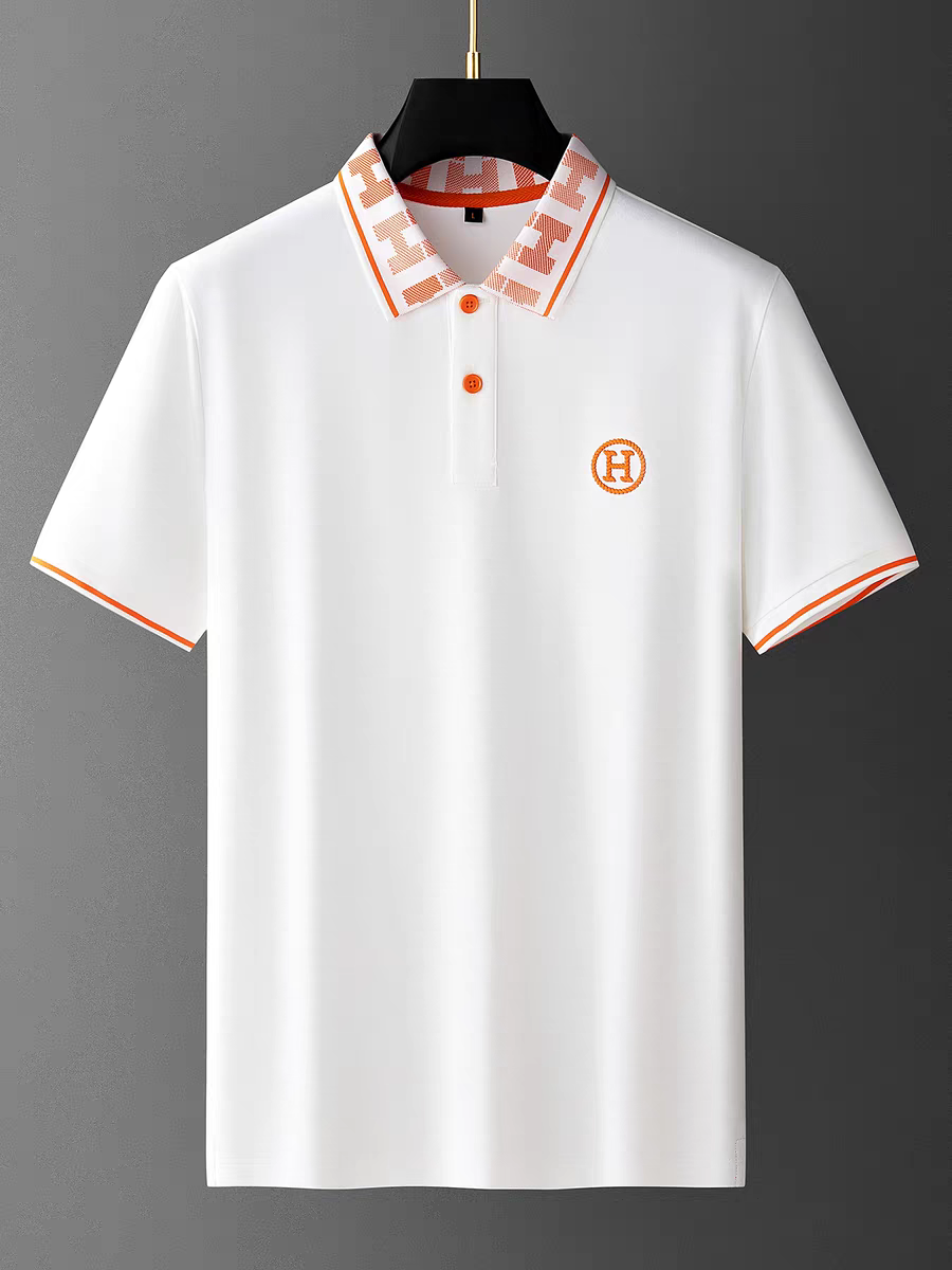 Goamen Signature Monogram Collar Polo T-Shirt