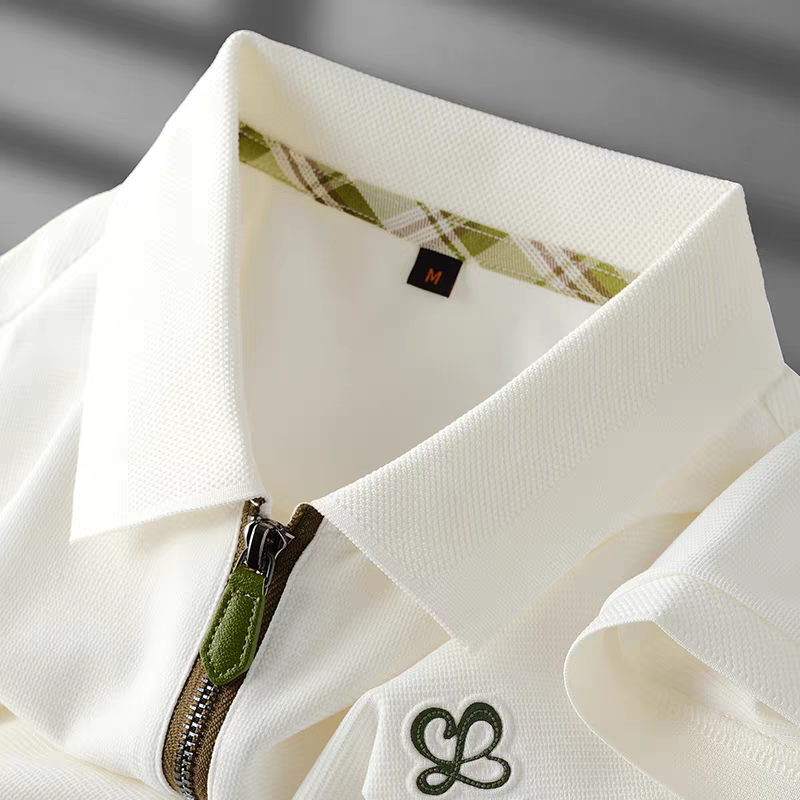 Goamen Luxe Motion Zip Polo T-Shirt