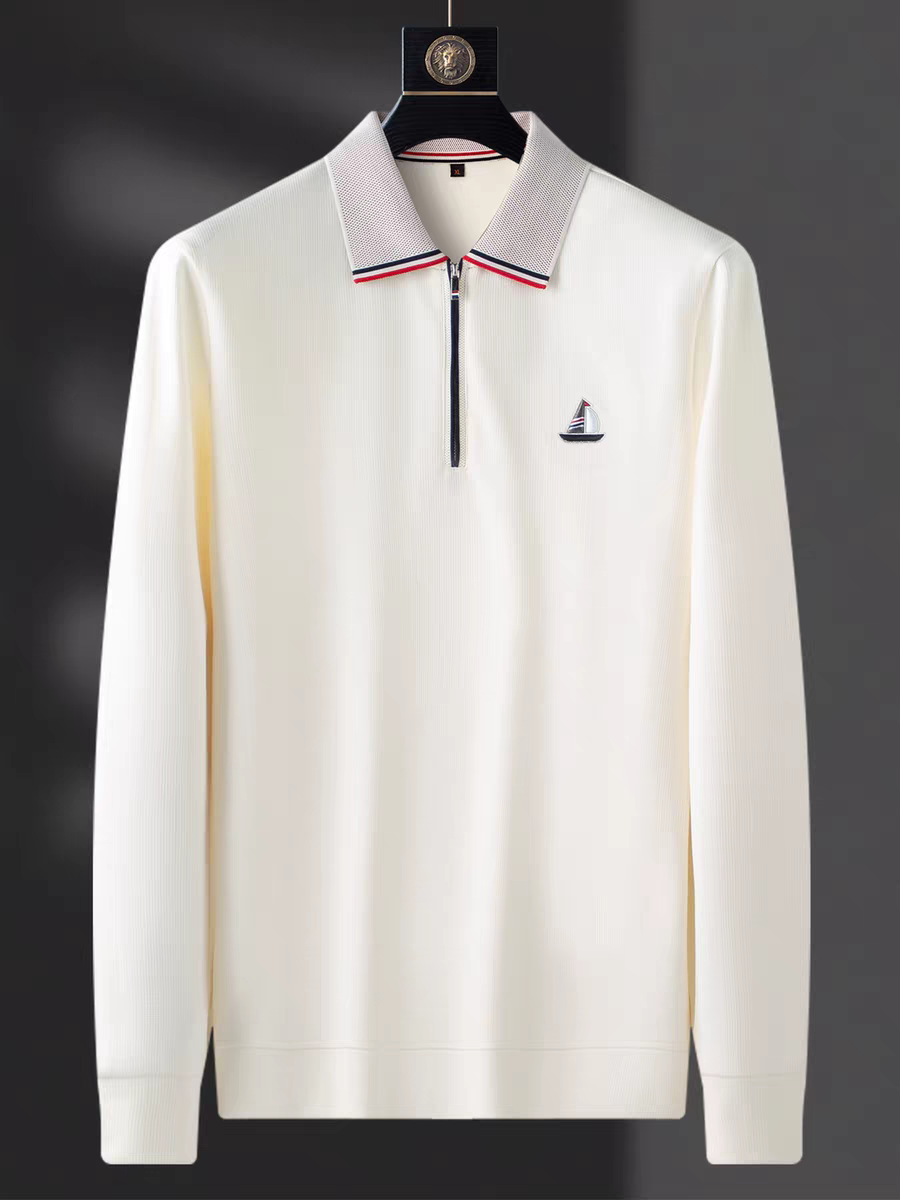 Goamen Voyager Elite Quarter-Zip Polo Full Sleeve T-shirt