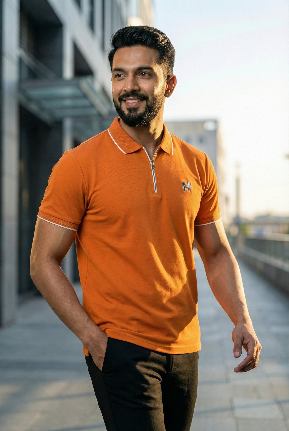 Goamen Premium Zipper Polo – Elevate Your Everyday Style